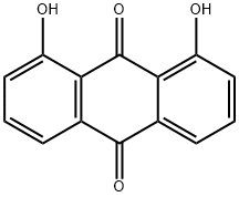 1,8-二羟基蒽醌,117-10-2,结构式