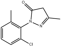 2-(2-chloro-6-methylphenyl)-2,4-dihydro-5-methyl-3H-pyrazol-3-one 结构式