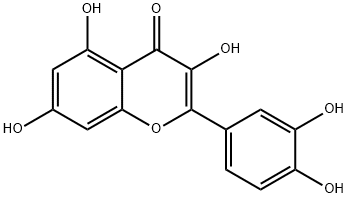 ケルセチン 化学構造式