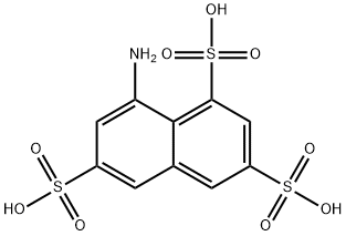 4-アミノ-2,5,7-ナフタレントリススルホン酸 化学構造式