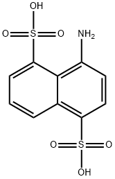 4-アミノナフタレン-1,5-ジスルホン酸 化学構造式
