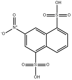 3-nitronaphthalene-1,5-disulphonic acid Struktur