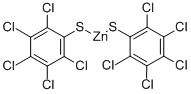 亜鉛ビス(ペンタクロロベンゼンチオラート) 化学構造式