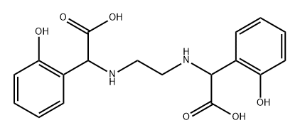 Ethylenediamine-N,N'-bis((2-hydroxyphenyl)acetic acid) Struktur