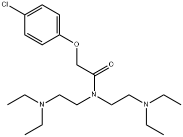 2-(p-Chlorophenoxy)-N,N-bis[2-(diethylamino)ethyl]acetamide,1170-51-0,结构式