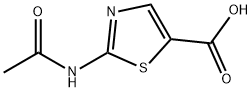 2-(乙酰基氨基)-1,3-噻唑-5-羧酸 结构式
