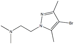 2-(4-ブロモ-3,5-ジメチル-1H-ピラゾール-1-イル)-N,N-ジメチルエタンアミン 化学構造式