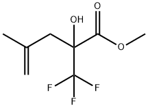 2-ヒドロキシ-4-メチル-2-(トリフルオロメチル)ペント-4-エン酸メチル 化学構造式