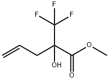 2-ヒドロキシ-2-(トリフルオロメチル)-4-ペンテン酸メチル 化学構造式