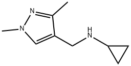 N-[(1,3-dimethyl-1H-pyrazol-4-yl)methyl]cyclopropanamine Structure