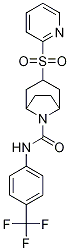 3-(ピリジン-2-イルスルホニル)-N-(4-(トリフルオロメチル)フェニル)-8-アザビシクロ[3.2.1]オクタン-8-カルボキサミド 化学構造式