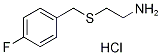 2-[(4-fluorobenzyl)sulfanyl]ethylamine hydrochloride Structure