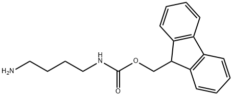 N-(4-氨基丁基)氨基甲酸 9H-芴-9-甲基酯,117048-49-4,结构式