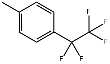 Benzene, 1-methyl-4-(1,1,2,2,2-pentafluoroethyl)- Structure