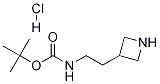 3-[2-(BOC-氨基)乙基]氮杂环丁烷盐酸盐,1170905-43-7,结构式