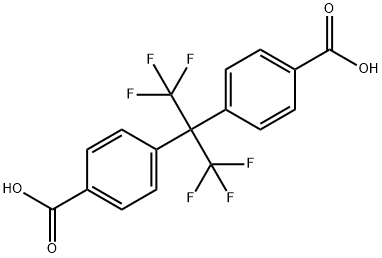 2,2-BIS(4-CARBOXYPHENYL)HEXAFLUOROPROPANE Structure