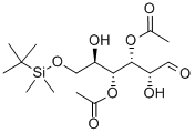 3,4-DI-O-ACETYL-6-O-(TERT-BUTYLDIMETHYLSILYL)-D-GLUCAL 化学構造式
