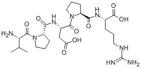 缬氨酰脯氨酰天冬氨酰脯氨酰精氨酸,117137-85-6,结构式