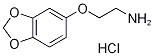 [2-(1,3-benzodioxol-5-yloxy)ethyl]amine hydrochloride 化学構造式