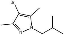 4-bromo-1-isobutyl-3,5-dimethyl-1H-pyrazole(SALTDATA: FREE) Struktur