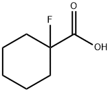 1-フルオロシクロヘキサンカルボン酸 化学構造式