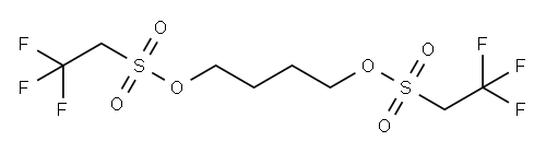 1,4-ブタンジオールビス(2,2,2-トリフルオロエタンスルホナート) 化学構造式