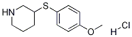3-((4-甲氧基苯基)硫基)哌啶盐酸盐, 1171919-62-2, 结构式
