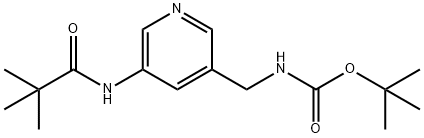 tert-Butyl (5-pivalamidopyridin-3-yl)-methylcarbamate Structure