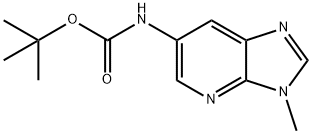 3-メチル-3H-イミダゾ[4,5-B]ピリジン-6-イルカルバミン酸TERT-ブチル 化学構造式