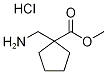 methyl 1-(aminomethyl)cyclopentanecarboxylate hydrochloride Structure
