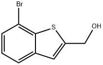 7-Bromo-2-(hydroxymethyl)-1-benzothiophene, (7-Bromo-1-benzothiophen-2-yl)methanol Structure