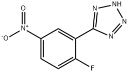 5-(2-Fluoro-5-nitrophenyl)-2H-tetrazole Struktur