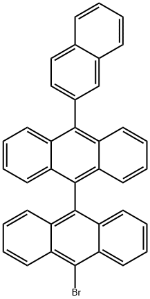 9,9'-Bianthracene, 10-broMo-10'-(2-naphthalenyl)- Structure