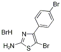 5-ブロモ-4-(4-ブロモフェニル)-1,3-チアゾール- 化学構造式