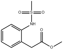 2-(甲磺酰氨基)苯乙酸甲酯, 117239-82-4, 结构式