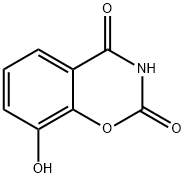 8-ヒドロキシ-2H-1,3-ベンゾオキサジン-2,4(3H)-ジオン 化学構造式