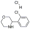 3-(2-クロロフェニル)モルホリン塩酸塩 化学構造式