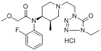 Brifentanil hydrochloride 结构式