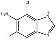 1H-Benzimidazol-5-amine,4-chloro-6-fluoro-(9CI) Struktur