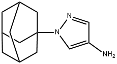 1-(1-アダマンチル)-1H-ピラゾール-4-アミン 化学構造式