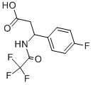 3-(4-氟苯基)-3-[(2,2,2-三氟乙基)氨基]丙酸, 117291-16-4, 结构式