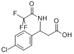 3-(4-氯苯基)-3-[(2,2,2-三氟乙基)氨]丙酸, 117291-25-5, 结构式