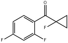 Methanone, (2,4-difluorophenyl)(1-fluorocyclopropyl)- (9CI) Structure