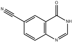6-Quinazolinecarbonitrile, 3,4-dihydro-4-oxo- 化学構造式