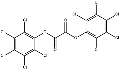bis(pentachlorophenyl)oxalate Struktur