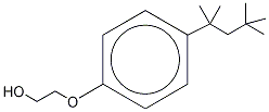4-TERT-オクチルフェノール モノエトキシレート-13C6 (RING-13C6) 10ΜG/ML 化学構造式