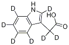Indole--d5-3-acetic--d2 Acid Struktur