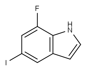 7-Fluoro-5-iodoindole Structure