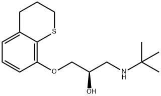 (+)-Tertatolol Struktur