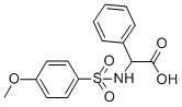2-([(4-METHOXYPHENYL)SULFONYL]AMINO)-2-PHENYLACETIC ACID Struktur